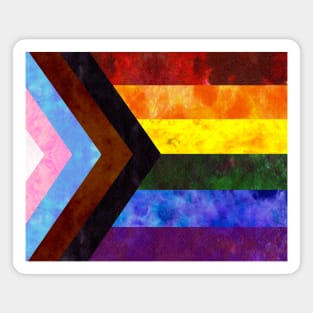 Progress Pride Digital Quilt Magnet